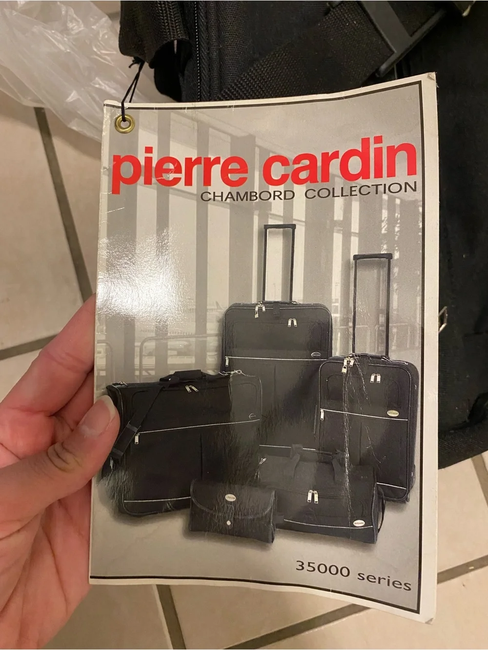 Pierre Cardin Black Garment Bag with Carry Handle